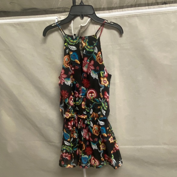 BCX Black Floral Romper - Picture 2 of 2